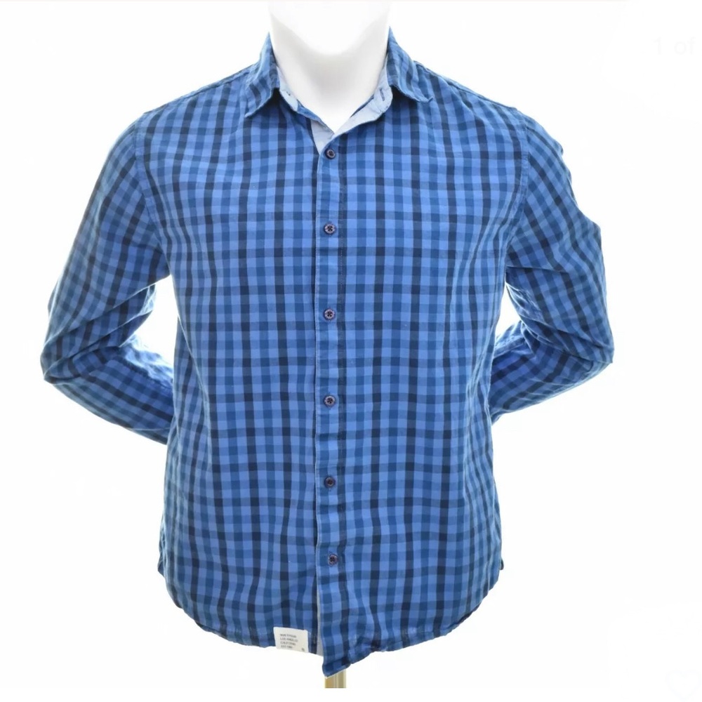 Five Four Button Up Shirt Dark Blue/Blue Men's XL